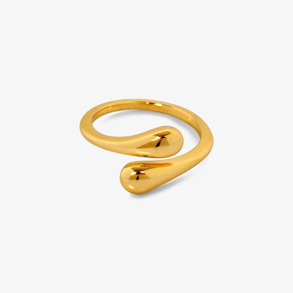 Anel Fluxo Livre dourado