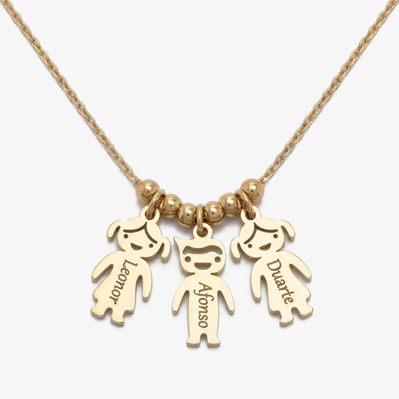 Colar Bonecos Personalizados com Nomes