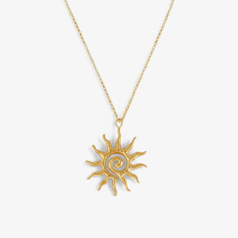 Colar Energia Solar Infinita dourado