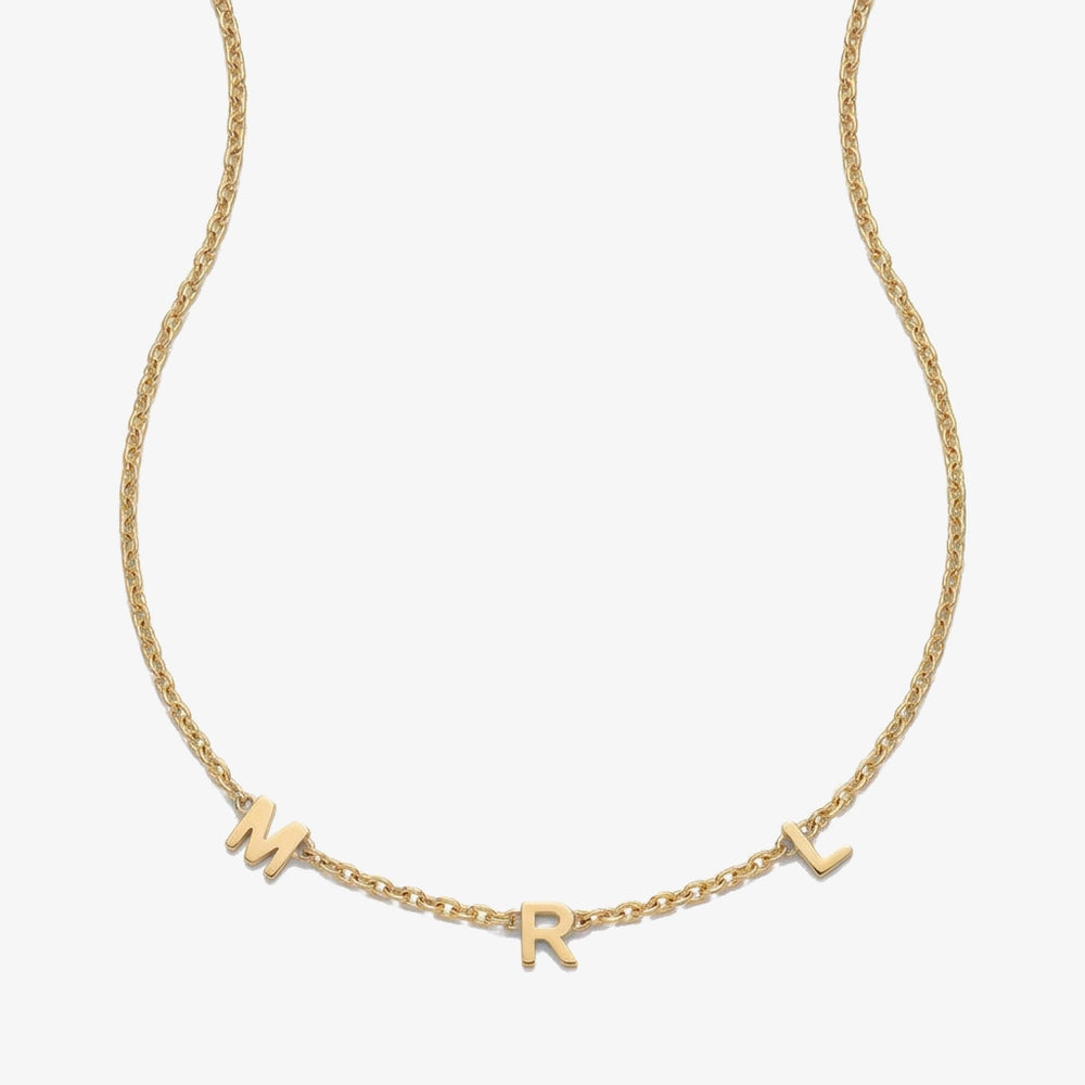 Colar Iniciais na Corrente dourado