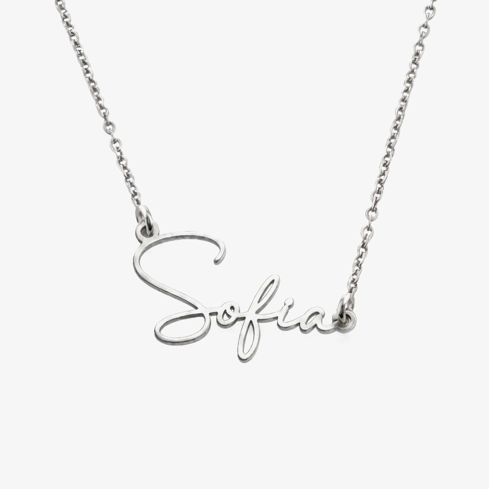 Colar Nome Eterno Personalizado prateado