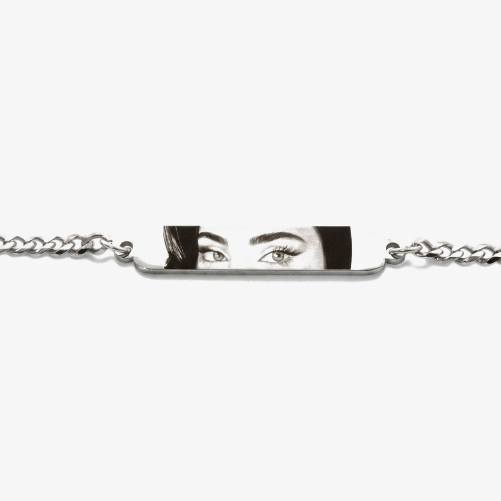 Pulseira Personalizável com o Teu Olhar prateado