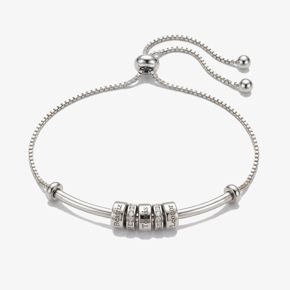 Pulseira Arco com Nomes prateado