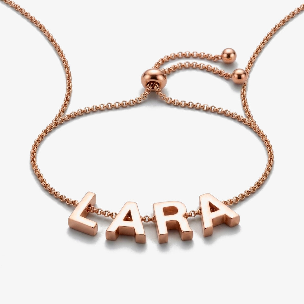 Pulseira Nome Soletrado rosé