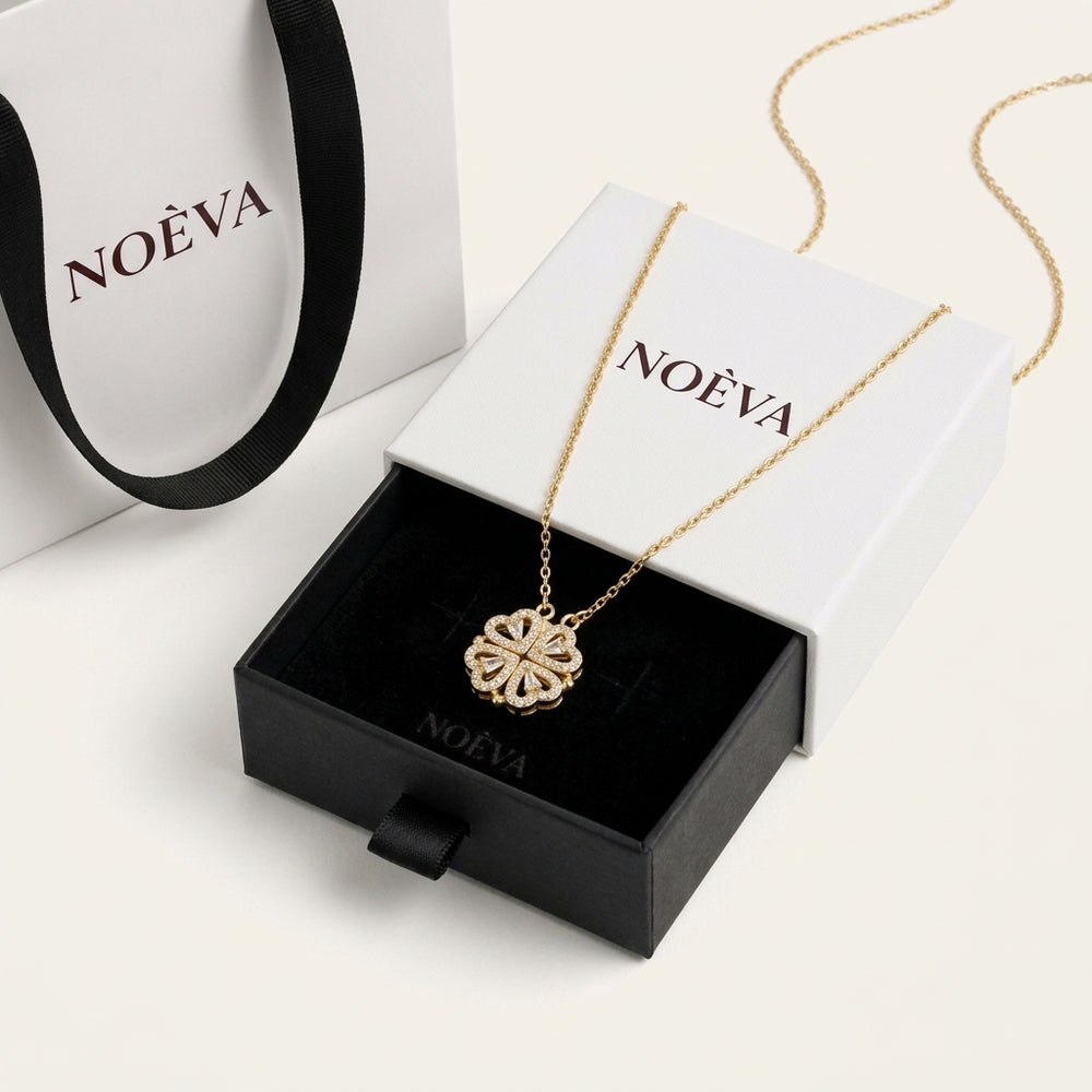 Colar da Sorte no Amor dourado com caixa NOÈVA
