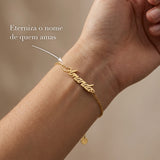 Pulseira Assinatura no pulso. Eterniza o nome de quem amas
