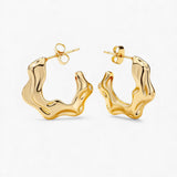 Ignis Earrings – Molten Hoop