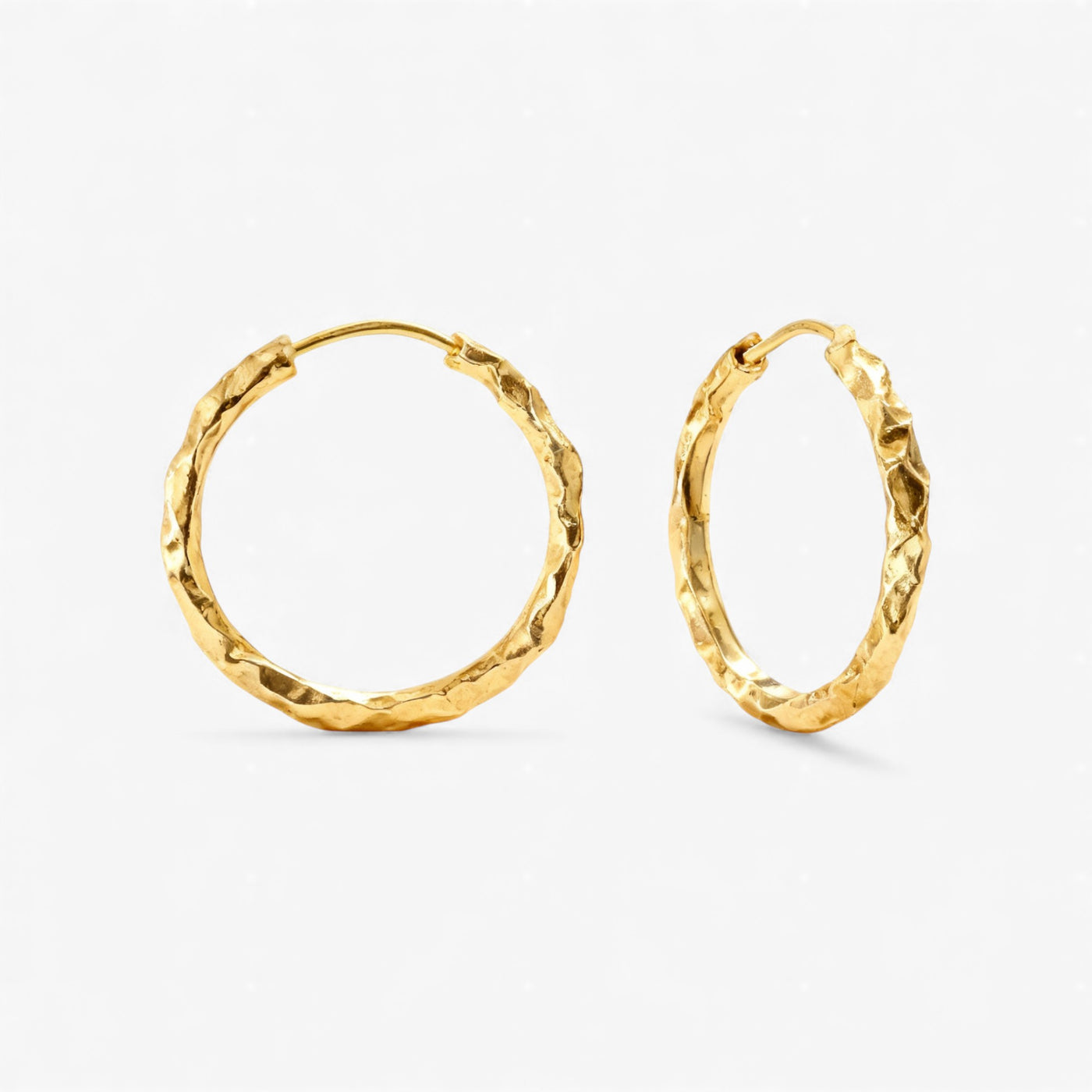Argilla Earrings – Textured Hoop