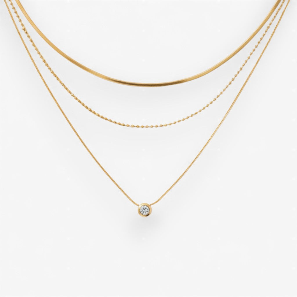 Lucentia Necklace – Layered Glow