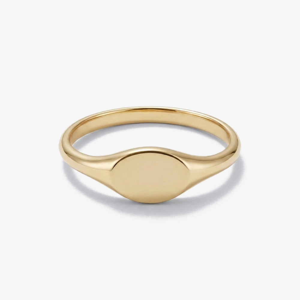 Anel Assinatura Moderna dourado