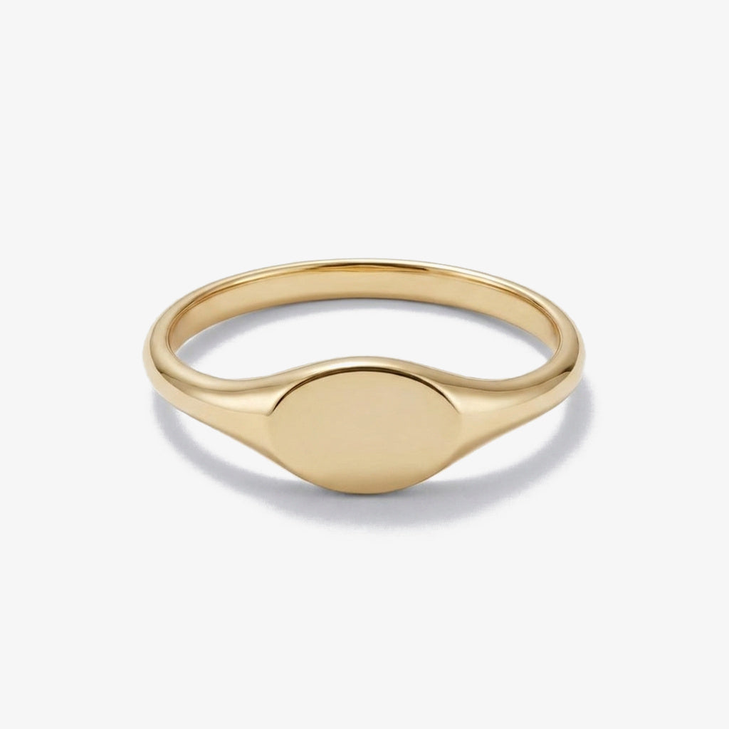 Anel Assinatura Moderna dourado