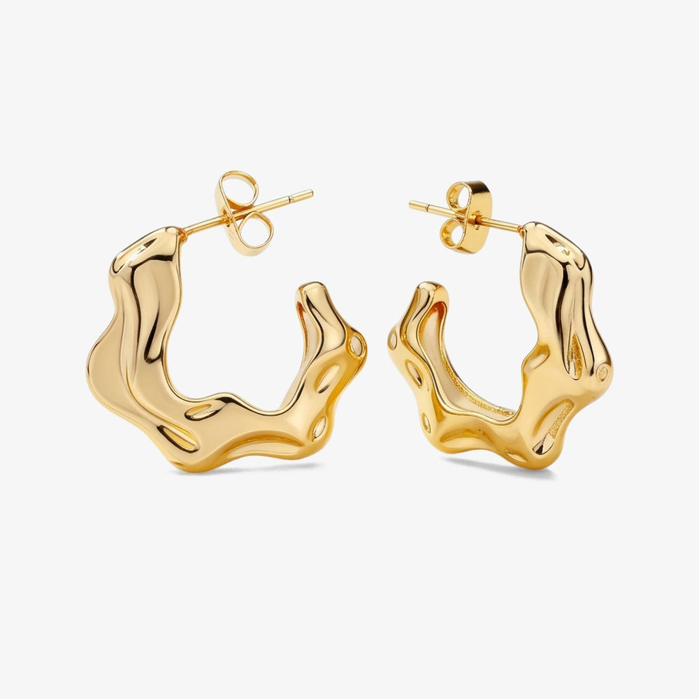 Brincos Essência Vulcânica dourado