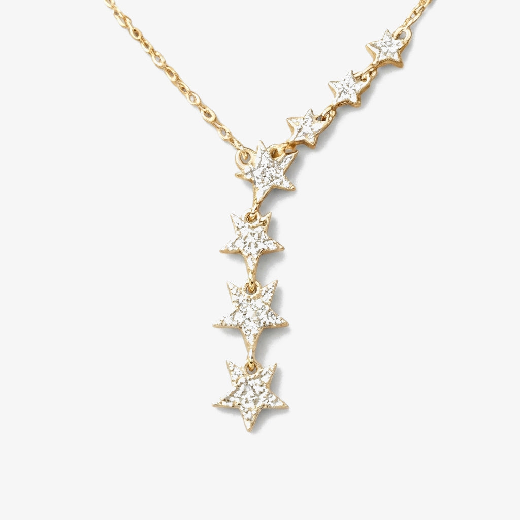 Colar Desejos de Estrelas dourado