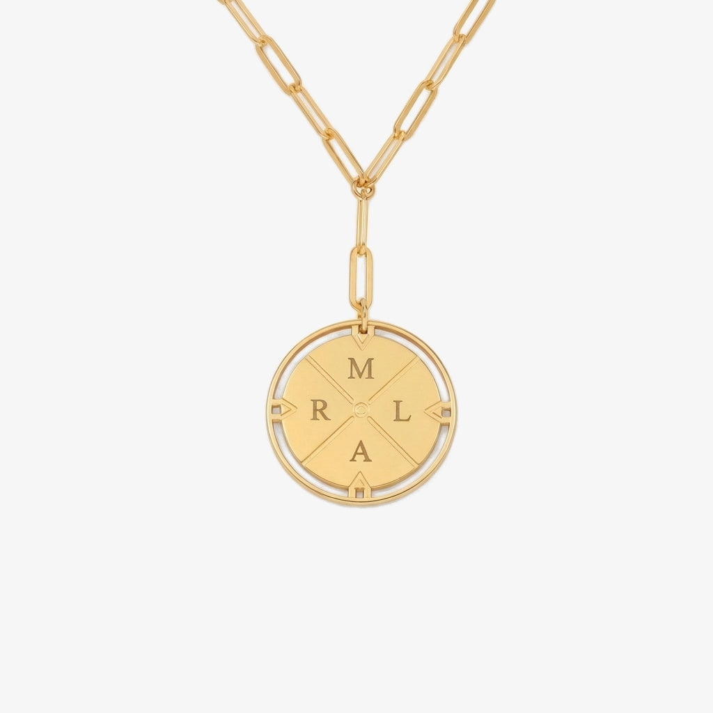 Colar Direção do Destino dourado