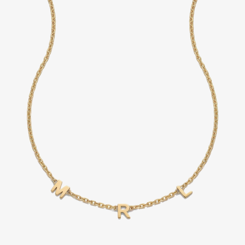 Colar Iniciais na Corrente dourado