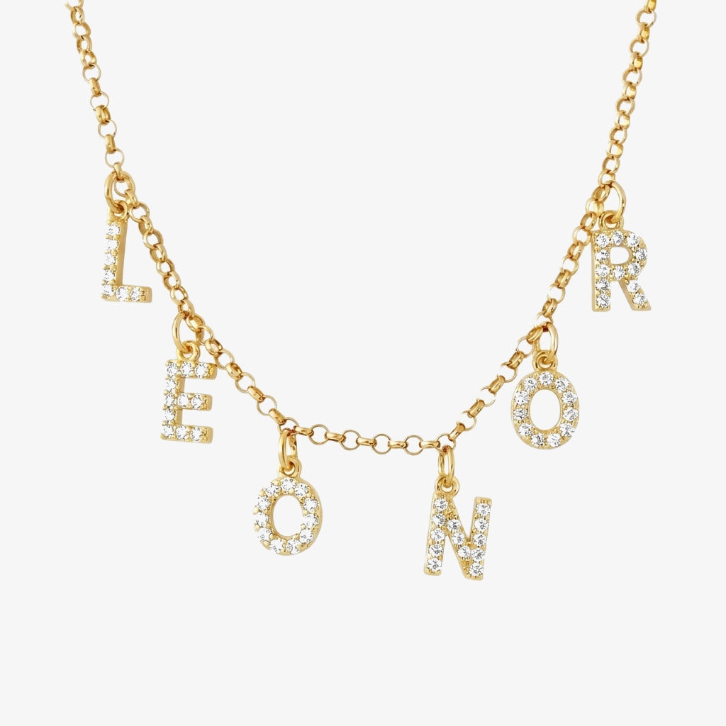 Colar Nome em Letras Soltas dourado