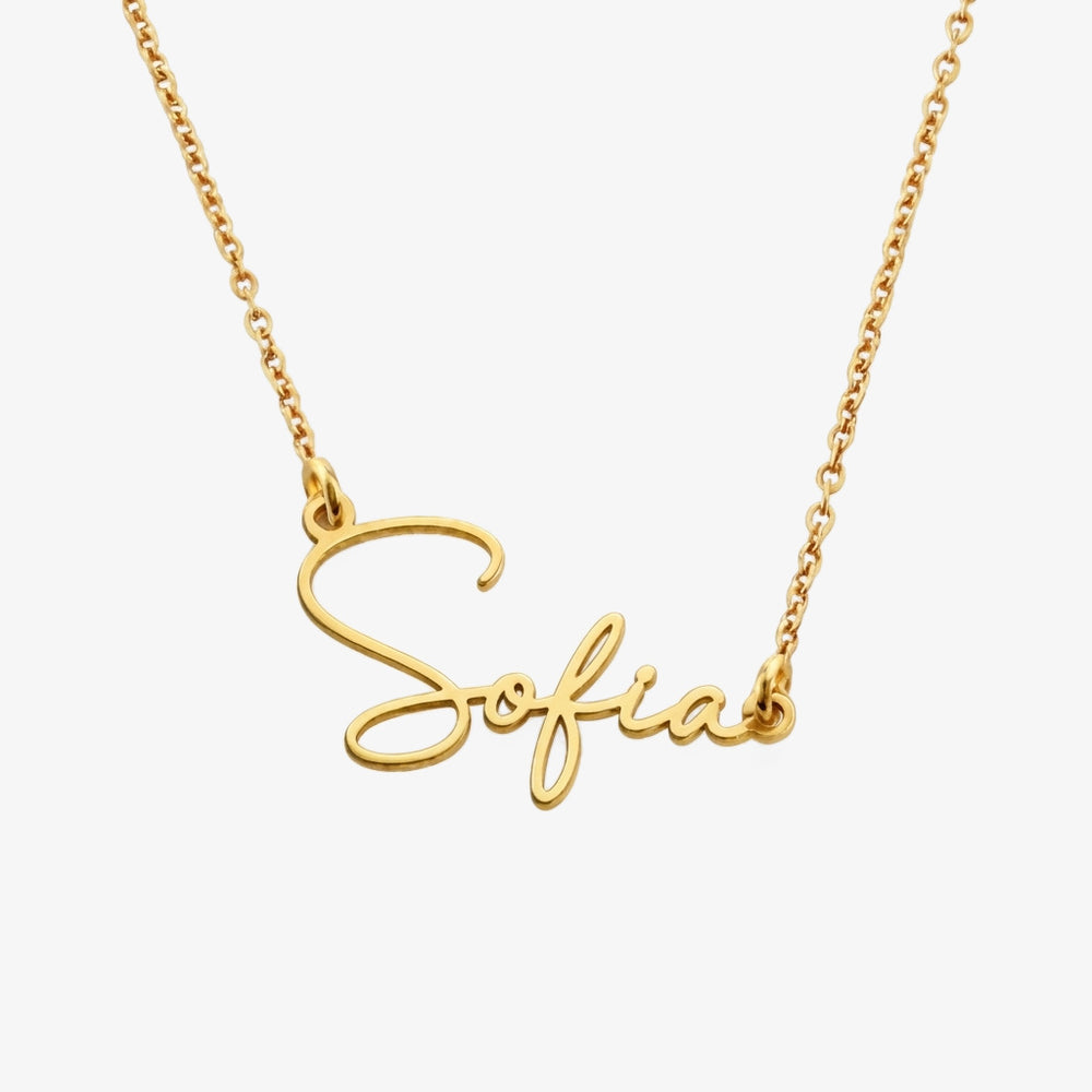 Colar Nome Eterno Personalizado dourado