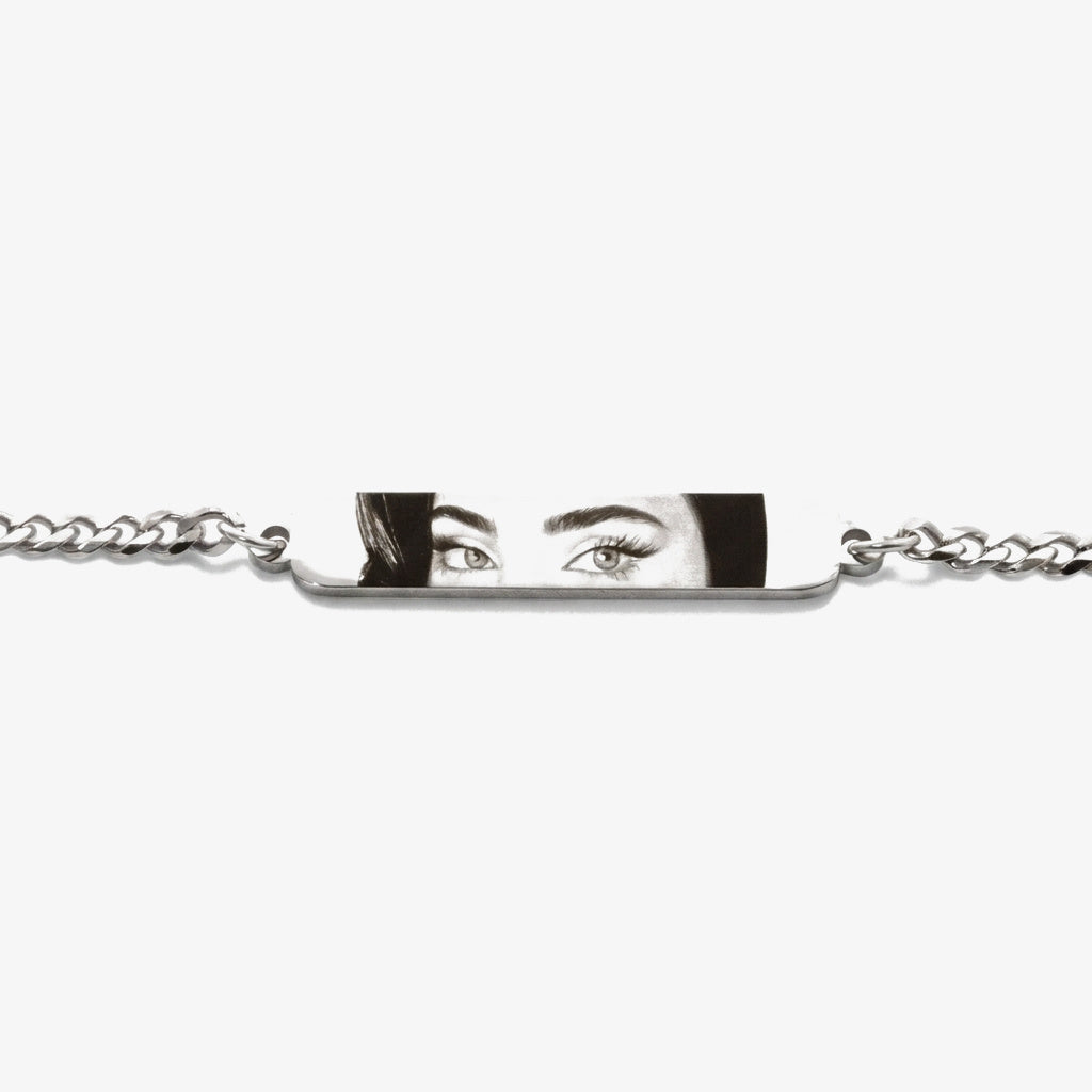 Pulseira Personalizável com o Teu Olhar prateado