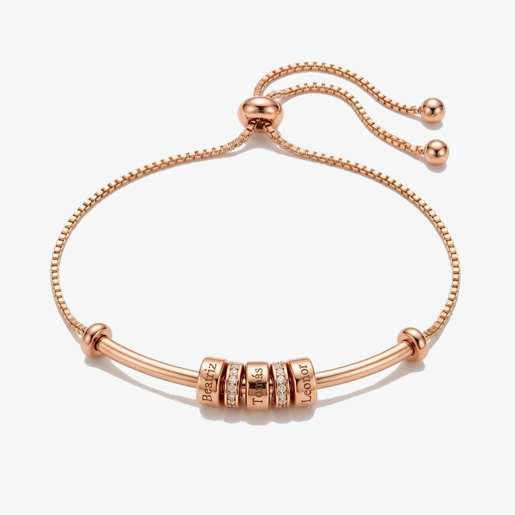 Pulseira Arco com Nomes rosé