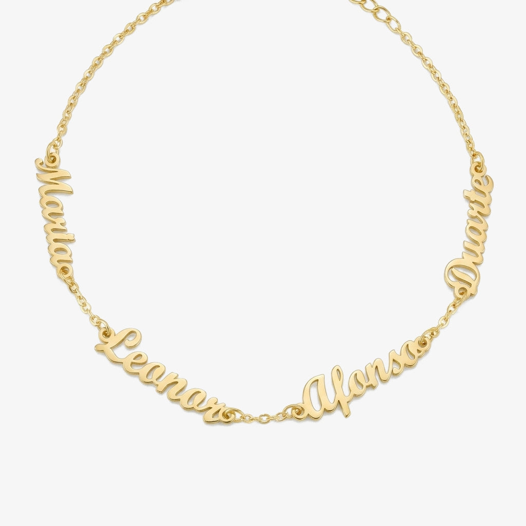 Pulseira Constelação de Nomes dourado