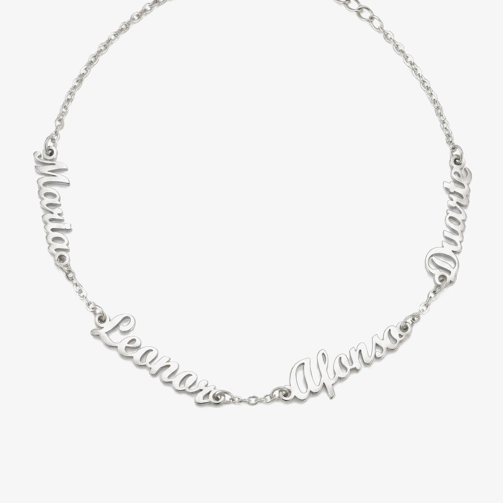 Pulseira Constelação de Nomes prateado