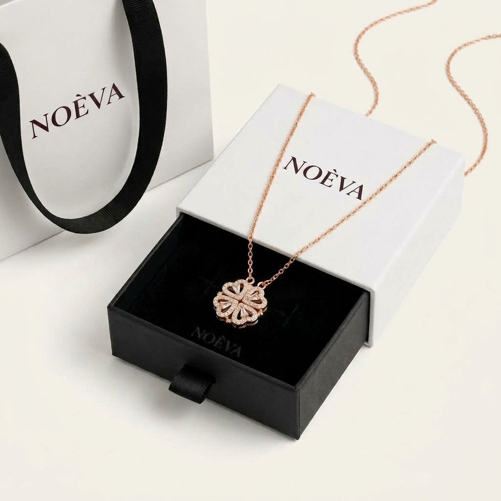 Colar da Sorte no Amor rosé com caixa NOÈVA