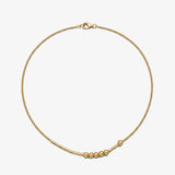 Colar Código Morse com Nome dourado