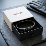 Pulseira Couro com Nomes na caixa NOÈVA