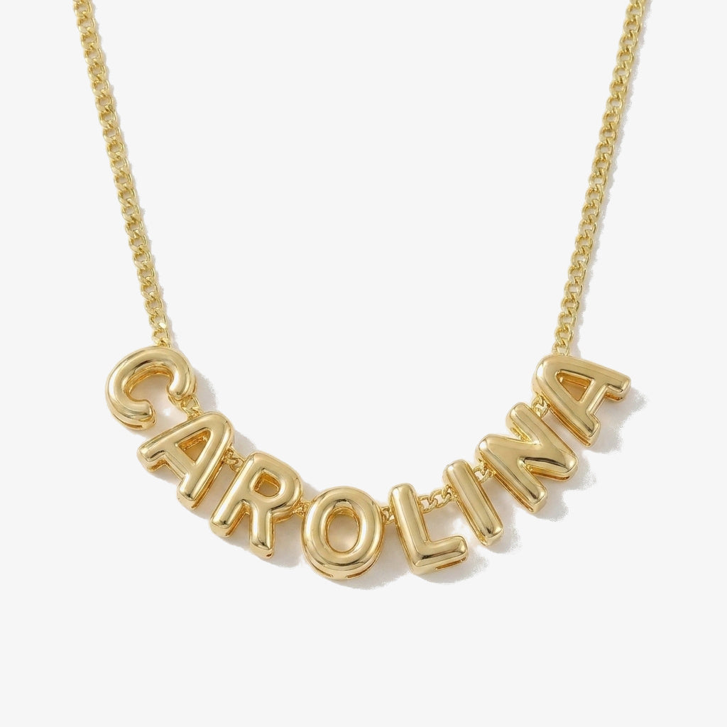 Colar Nome em Relevo em dourado