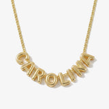 Colar Nome em Relevo em dourado