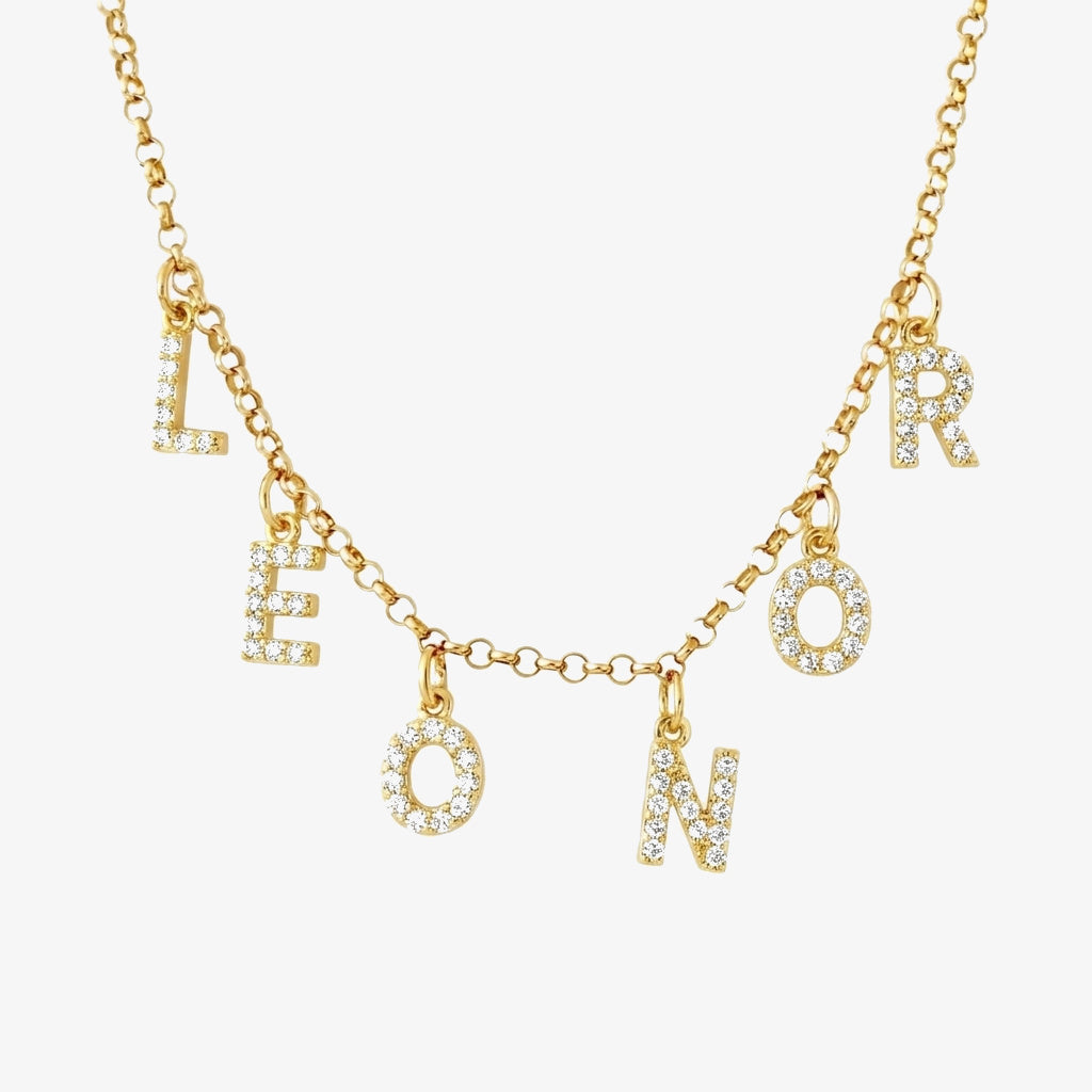 Colar Nome em Letras Soltas em dourado