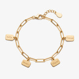 Pulseira Elos com Nomes dourada