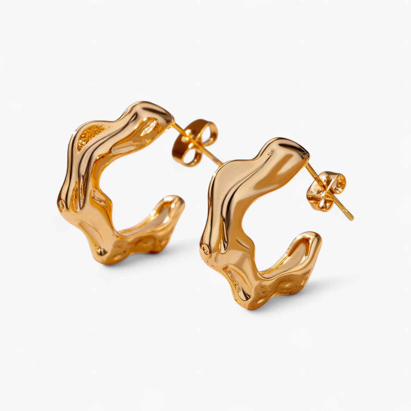 Ignis Earrings – Molten Hoop