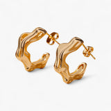 Ignis Earrings – Molten Hoop