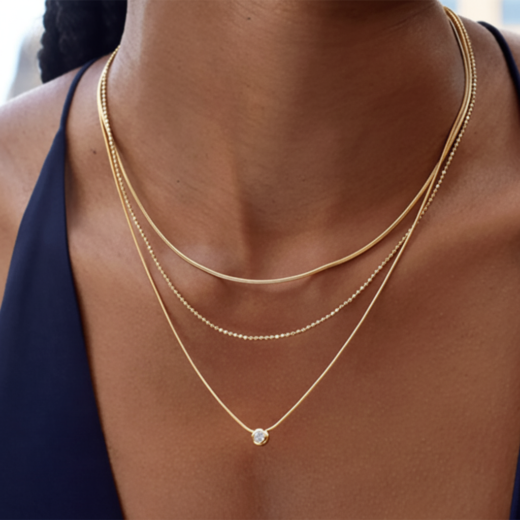 Lucentia Necklace – Layered Glow