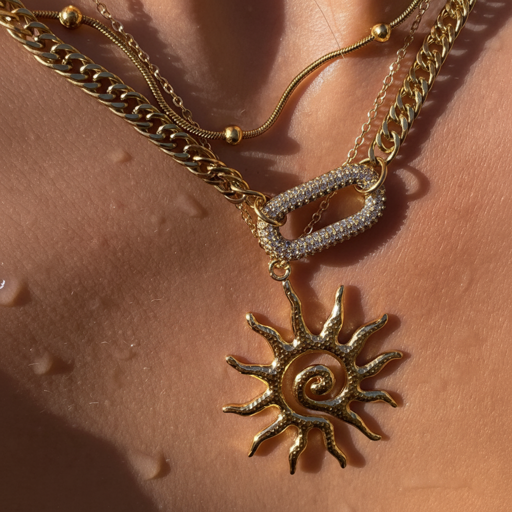 Solari Necklace – Solar Swirl
