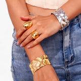 Aurum Flux Bracelet – Molten Cuff