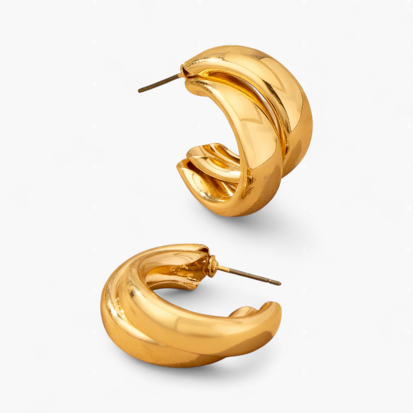 Vortex Earrings – Twisted Hoop