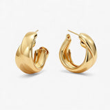 Vortex Earrings – Twisted Hoop