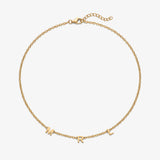 Colar Iniciais na Corrente dourado