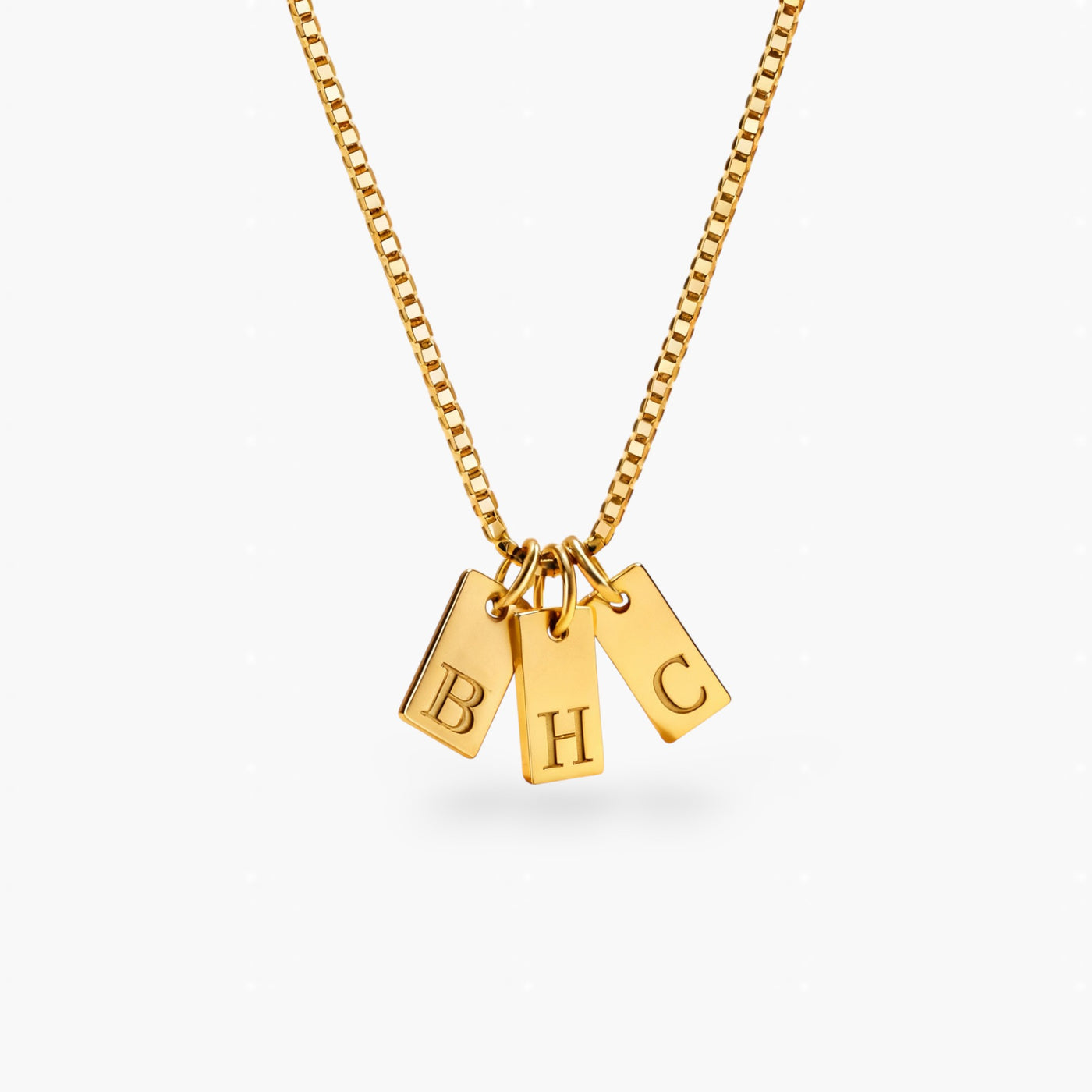 Willow Tag Initial Necklace