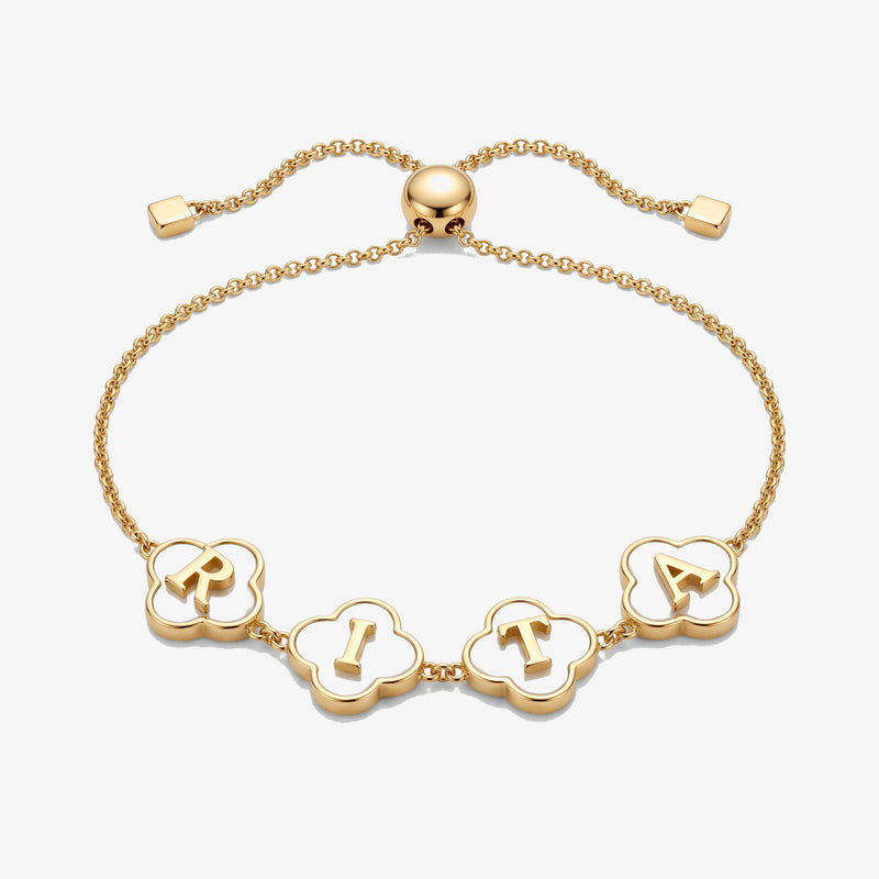 Pulseira Trevos com Nome